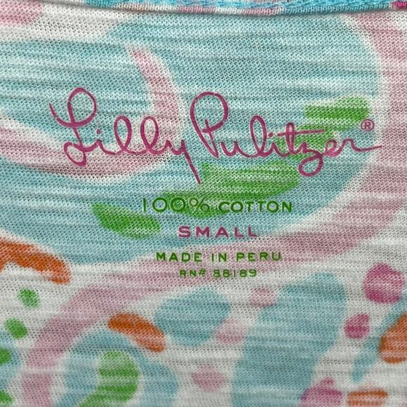 Lilly Pulitzer Eliza T-Shirt Dress Size S Jellies Be Jammin Jellyfish Print - Picture 7 of 7